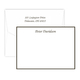 Triple Thick Border Flat Note Cards in Your Color Choice Image 3 of 3